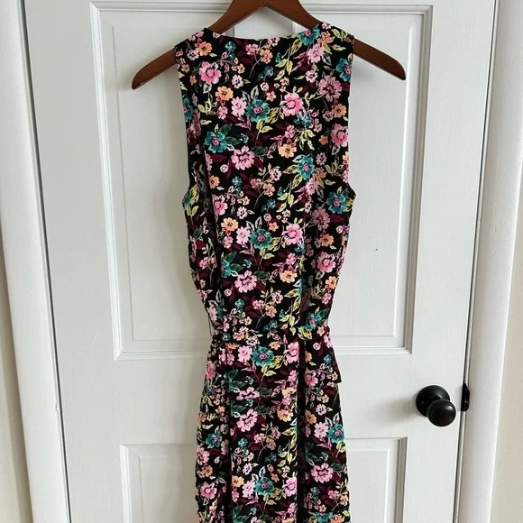 BOGO Banana Republic Floral Mini Dress - Black, Pink, Green - Picture 5 of 5
